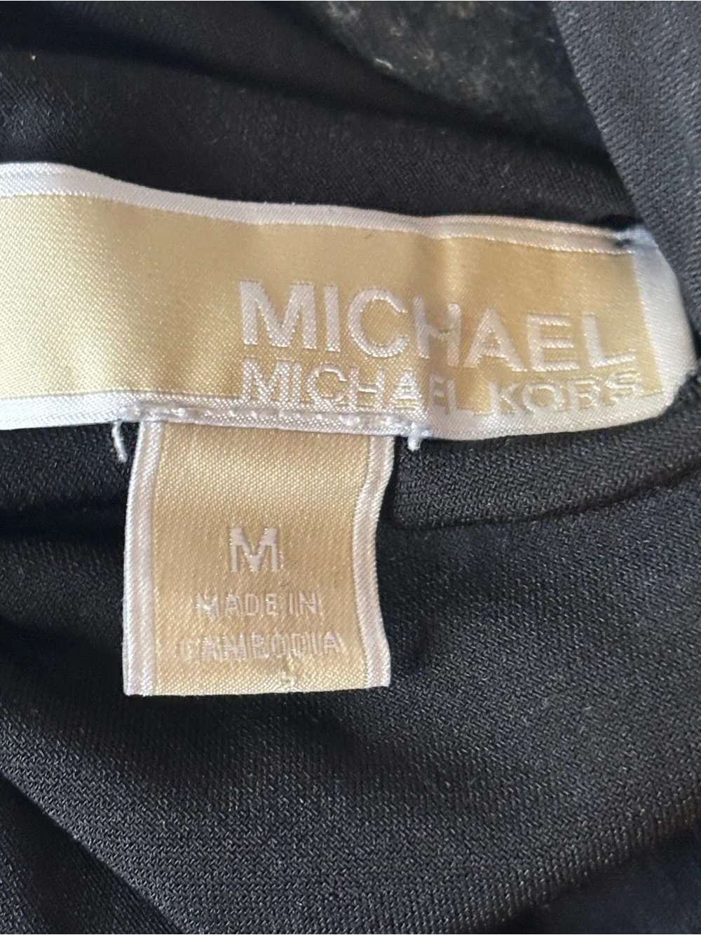 Michael Kors Black Sleeveless Twist-Neck Keyhole Tank
